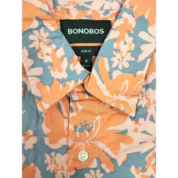 Bonobos Stretch Riviera Short Sleeve Men's Shirt Buttodown Slim Fit M NEW 274258 - Picture 9 of 9